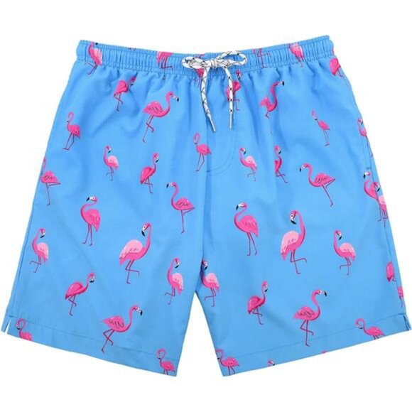 Men's Swim Trunks Board Shorts Quick Dry Mens Swimming Trunks Compression Liner - Picture 4 of 6